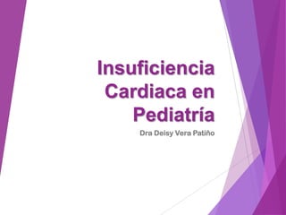 Insuficiencia
Cardiaca en
Pediatría
Dra Deisy Vera Patiño
 