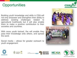 The role of youth in climate change action and dialogue in Africa ...