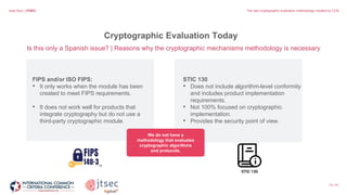 Stic Vs Stil Algorithm ICCC23 -The new cryptographic evaluation methodology created by CCN | PPTX