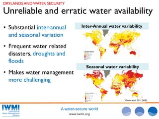  Water Security and Sustainable Growth in Drylands