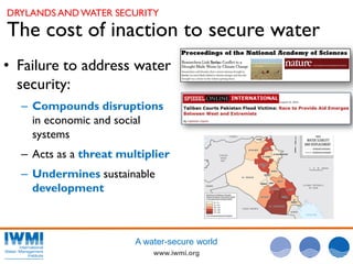  Water Security and Sustainable Growth in Drylands
