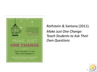Rothstein & Santana (2011).
Make Just One Change:
Teach Students to Ask Their
Own Questions




                         29
 