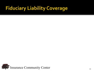 www.InsuranceCommunityUniversity.com
                                  33
 