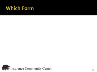 www.InsuranceCommunityUniversity.com
                                  46
 