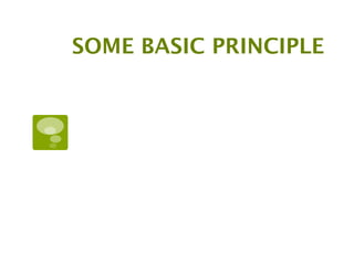 SOME BASIC PRINCIPLE
 