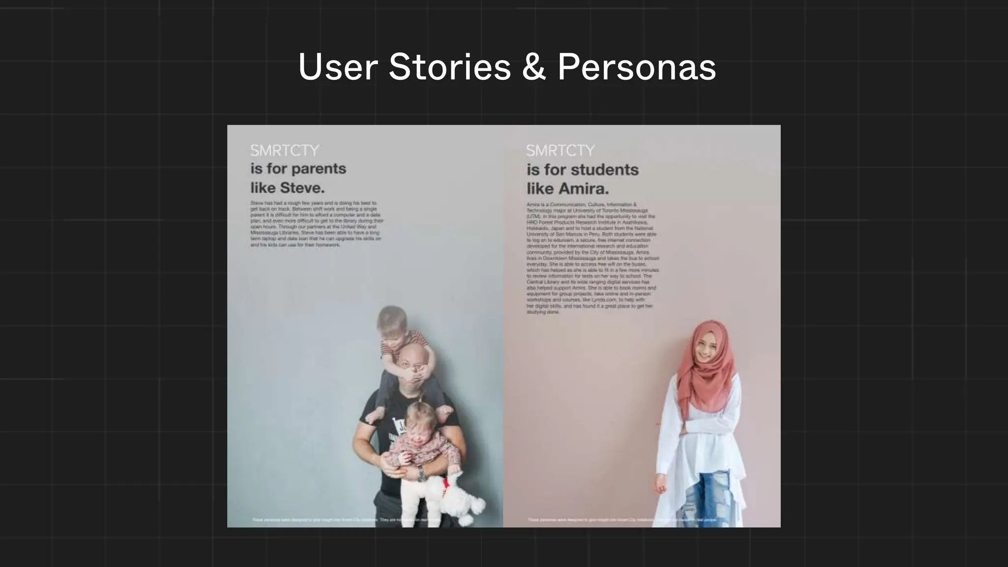 User Stories & Personas
Needs
Easy to scan content
Navigation ease of use
Content accuracy and references
Breadth of content and high reading level
Nicole Ballinger
Biography
Nicole is an author and freelance writer currently
working on a personal project. She receives income
from her freelancing and can afford her own condo.
She describes herself as someone with a passion for
detailed and history. She is very interested in history
and wants to learn more about the history of human
subject to add realism to her next novel. Nicole will
conduct research through websites found on search
engines for inspiration. Her research on the topic
consists of researching human subject research in
relation to its history in major world events, such as
World War 2.
Age
32 (Millennial)
Ancestry
German, Spanish
Education
Bachelor of Arts
in English
Ethnicity
Caucasian
Family
Mother, younger
sister
Hobbies
Learning about
history and
science, reading
Income
$45,000/year
Interests
World history,
scientific journals
Occupation
Author, freelance
writer
Remoteness
Suburban,
Greater Boston
Nobody else has the unique
experience you can tell others”
“
Technological literacy
Literate, can navigate most websites
Internet usage habits: socializing, reading online,
research
Social networks in use:
Behaviours
Knowledge of human subject research
Thirst for human subject research information
Consumption of scientific media elsewhere
Goals
• To find inspiration for creative writing
about inhumane human subject
research
• To satisfy her own curiosity about the
history of human subject research
Pain Points
• Words are written at a high reading
level which makes it hard to imagine
while reading
• Struggles with finding what content she
wants
 