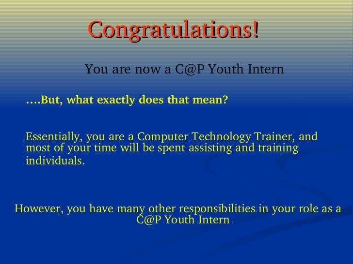 youth intern