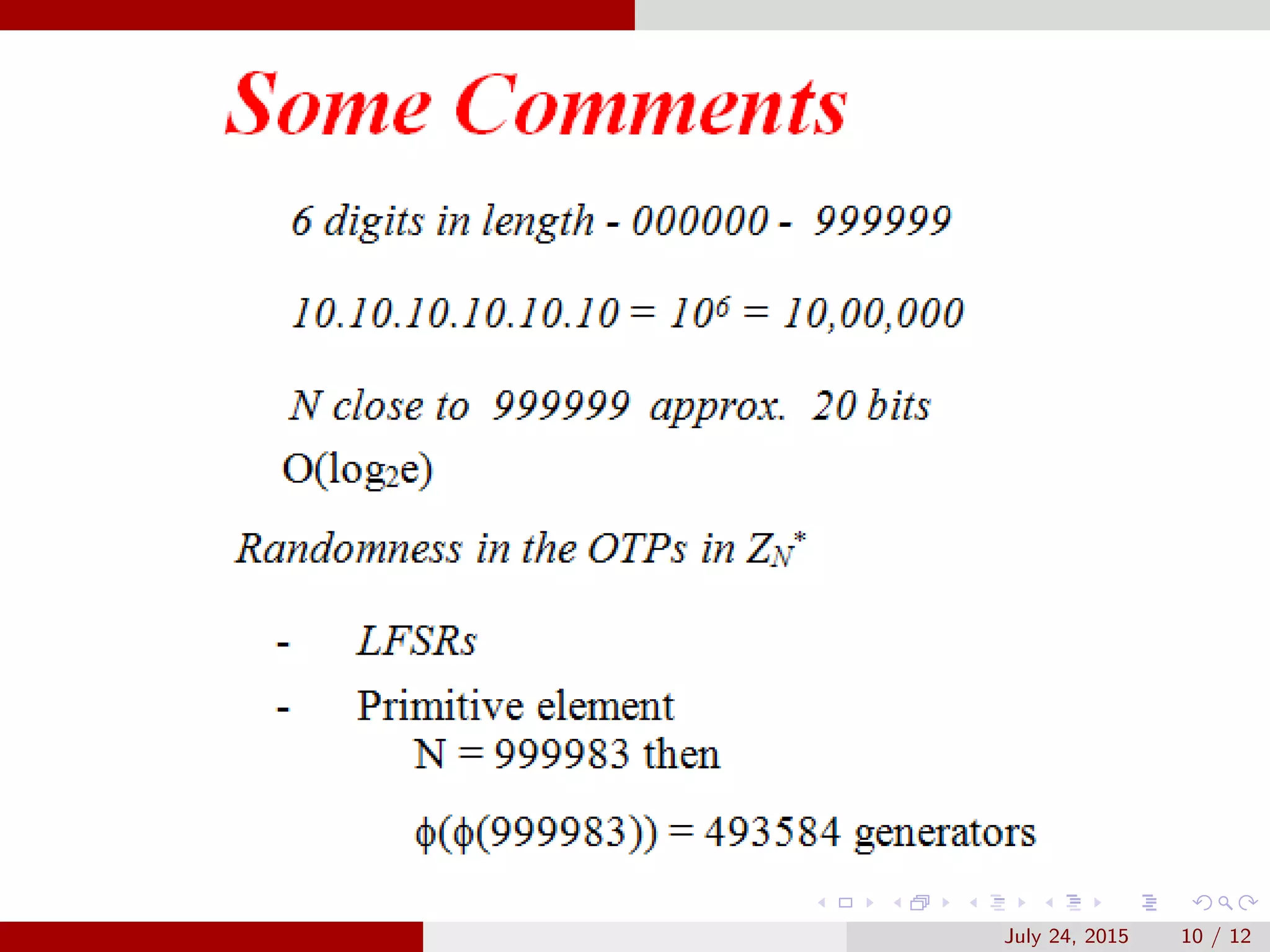 July 24, 2015 10 / 12