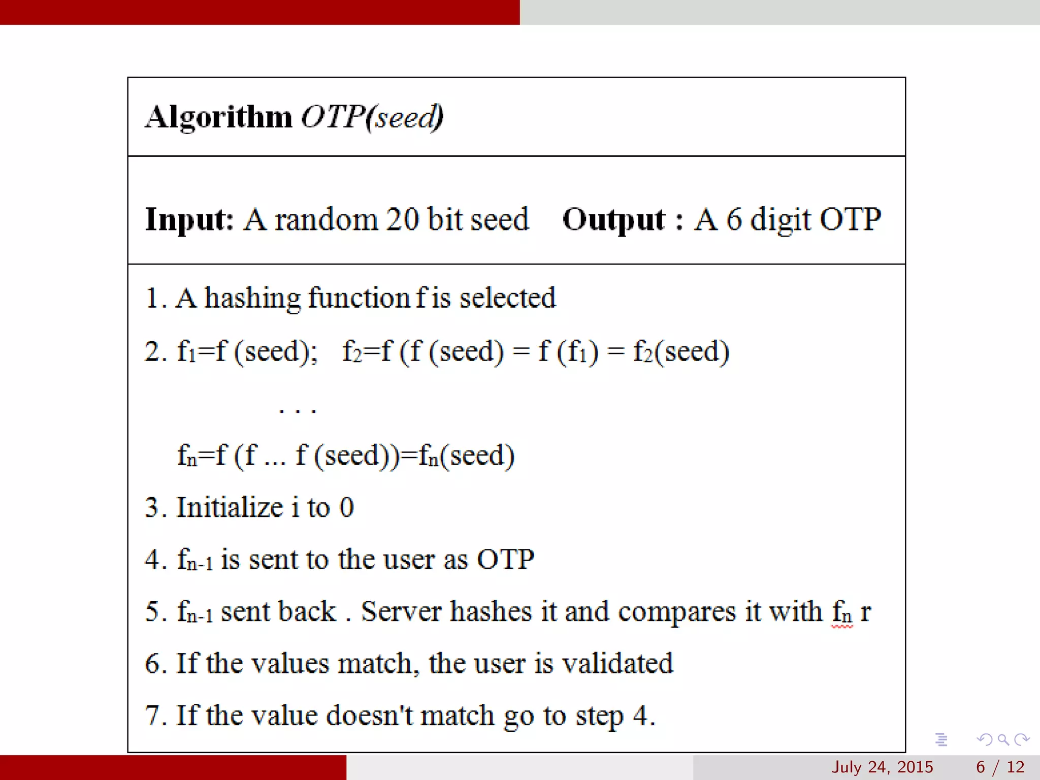 July 24, 2015 6 / 12