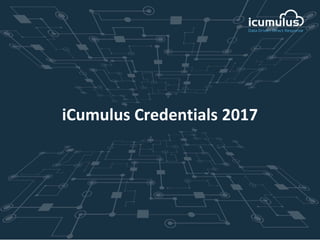 iCumulus Credentials 2017
 