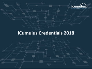 iCumulus Credentials 2018
 