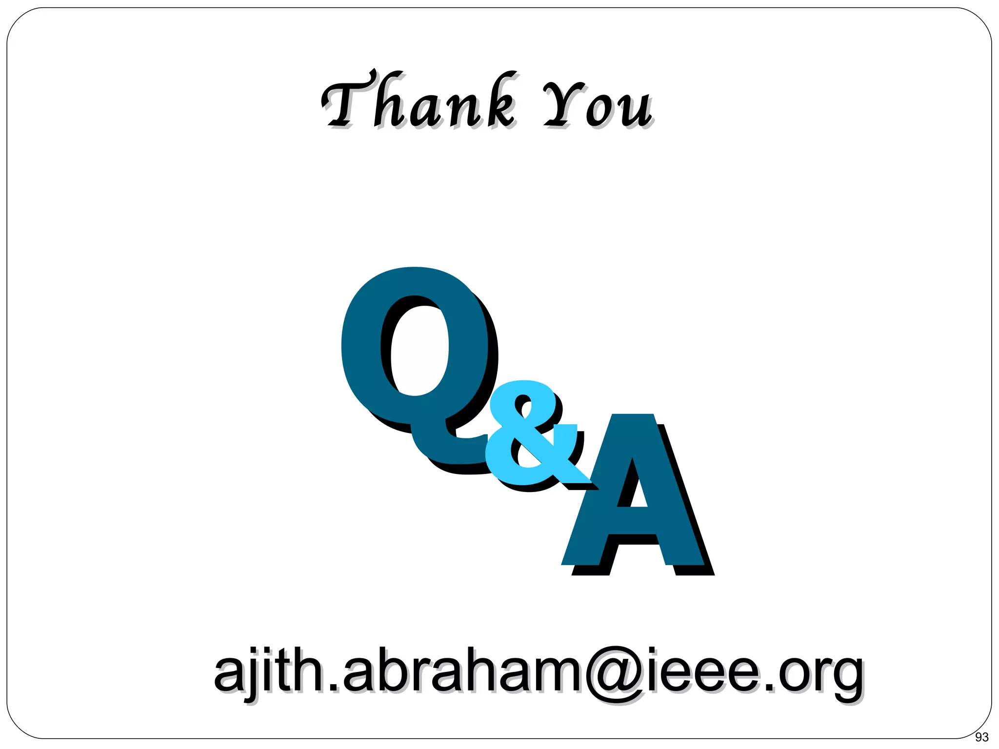 Q A & Thank You [email_address] 