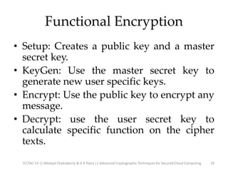 Advanced Cryptography for Cloud Security | PPTX