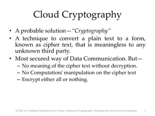 Advanced Cryptography for Cloud Security | PPTX