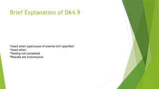 ICD-10 Codes for Anemia (International Classification of Diseases).pptx