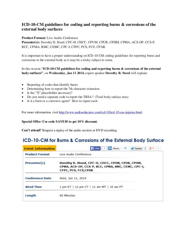 Icd 10 Cm Guidelines For Coding And Reporting