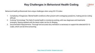 ICD-10 Coding For Behavioral Health.pptx image.