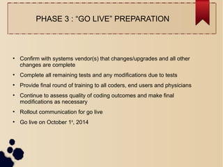 Icd 10 implementation information and plan | PPT