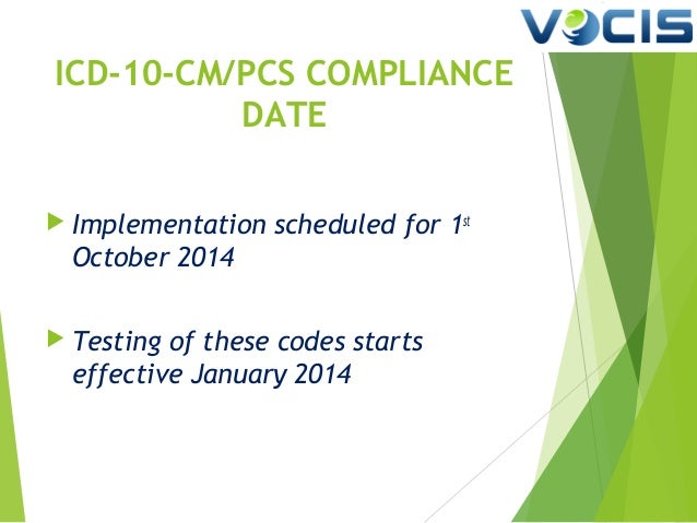 Icd-10 implementation date Semantische Interoperabilität und der NUTZEN von SNOMED CT