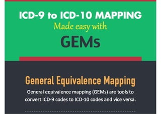 ICD-9 to ICD-10 Mapping Made Easy with GEMs 