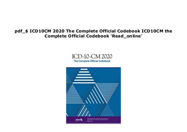 LIBRARY ICD10CM 2020 The Complete Official