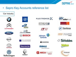 • Sepro Key Accounts reference list
Car Industry
 