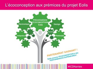 #ICDNantes
L’écoconception aux prémices du projet Eolis
 