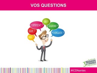 #ICDNantes
VOS QUESTIONS
 