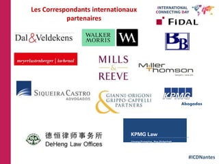 #ICDNantes
Les Correspondants internationaux
partenaires
Abogados
 