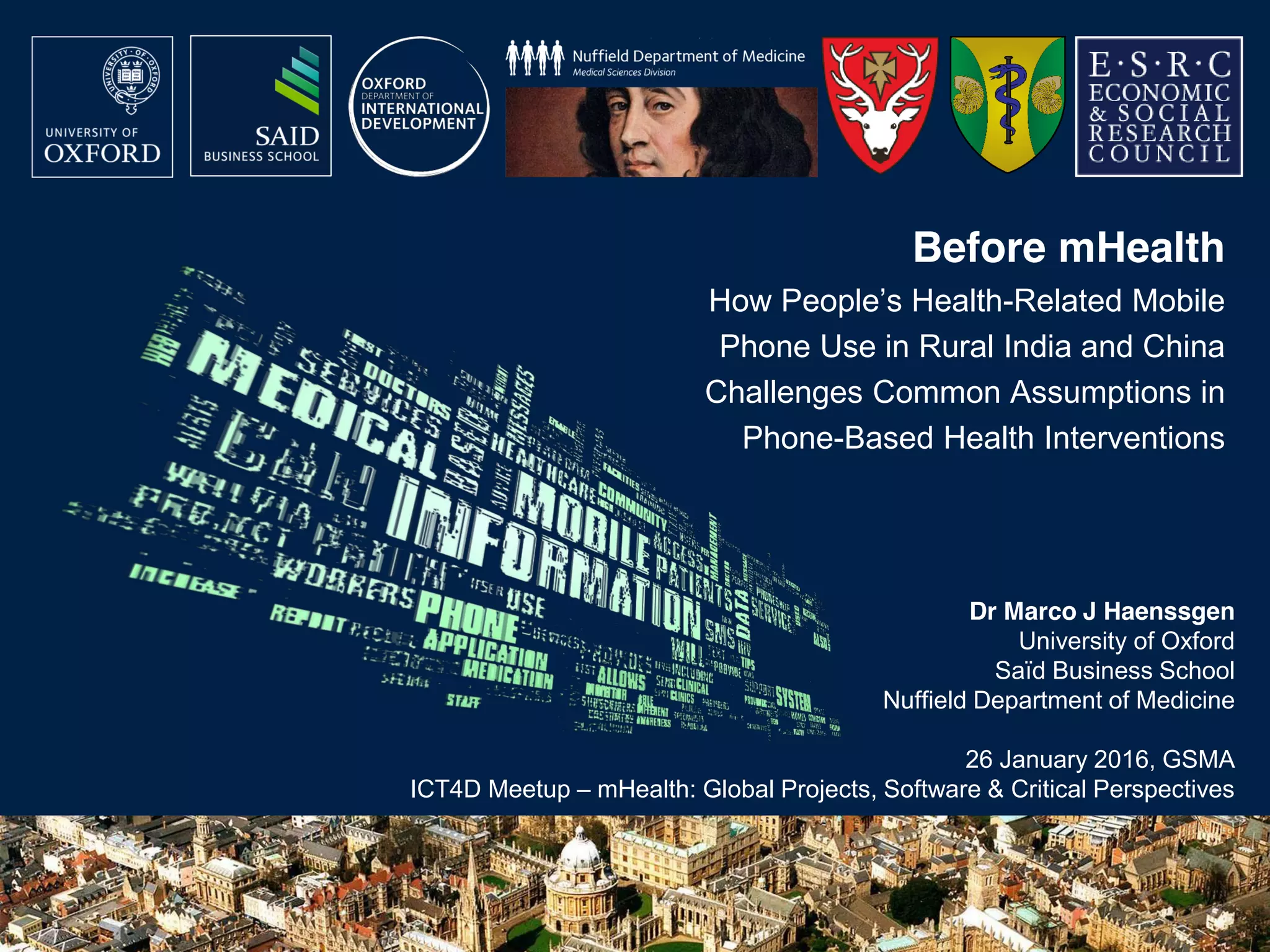 Before mHealth how people's health-related mobile phone use in rural ...
