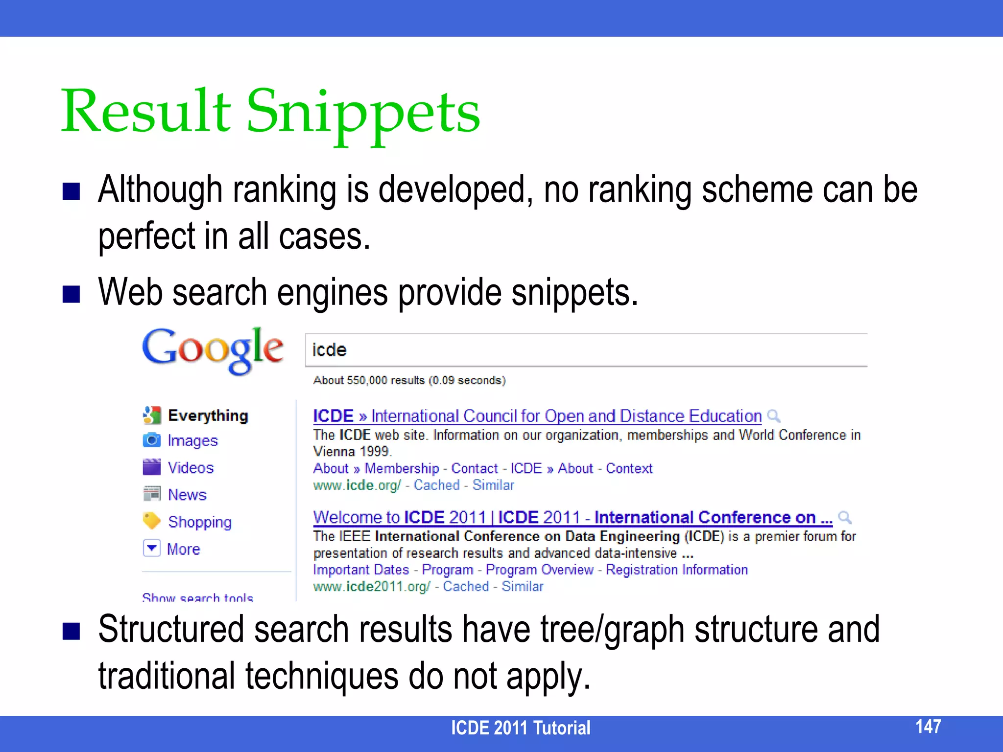 Parallel Query Processing [Qin et al, VLDB 10]CN PartitioningAssign the largest job to the core with the lightest load7⋈456⋈⋈⋈3⋈⋈⋈21CQPQUPCQPQ131ICDE 2011 Tutorial