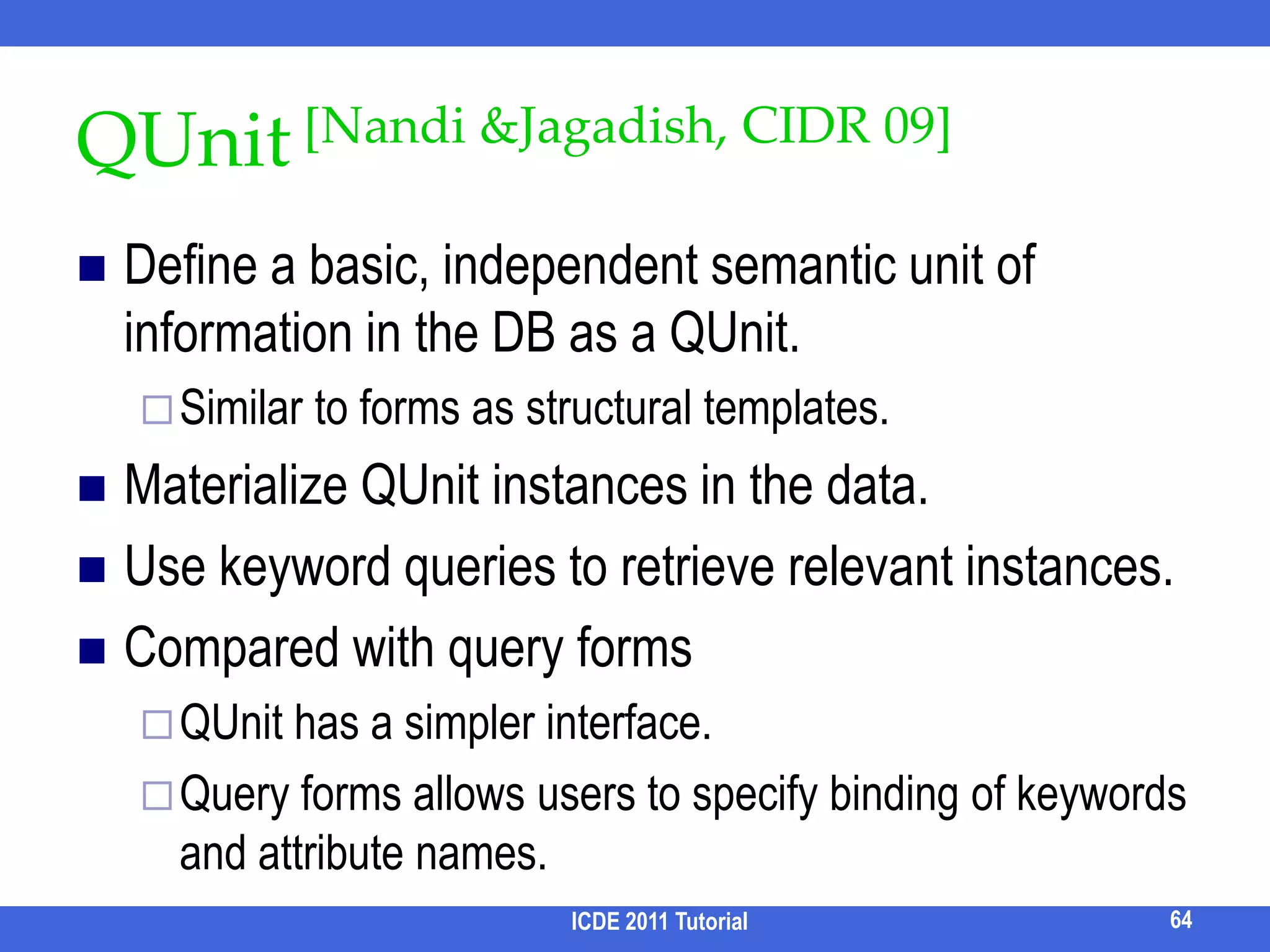 Output: A set of Forms