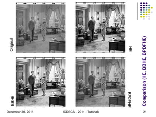 Comparison (HE, BBHE, BPDFHE) Original BBHE HE BPDFHE 