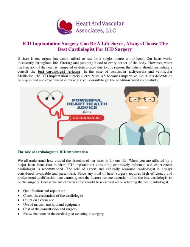 ICD Implantation Surgery Can Be A Life Saver, Always ...