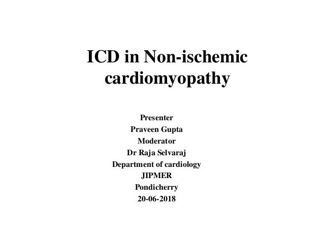 Nonischemic Cardiomyopathy Icd 10 Slidesharedocs
