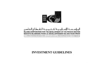 Icd investment guidelines
