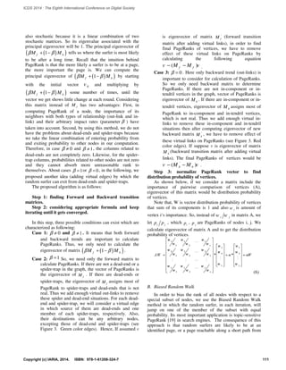 A Generalization of the PageRank Algorithm : NOTES | PDF