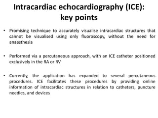 INTRACARDIAC ECHOCARDIOGRAPH (ICE) | PPTX