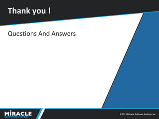 Questions And Answers
Thank you !
 