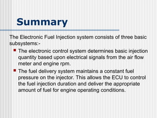 Internal combustion system for the engine fuel system | PPT