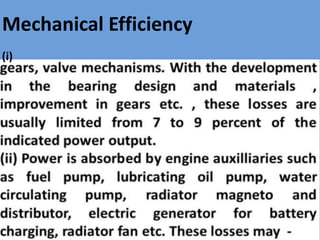 Mechanical Efficiency
(i)
 