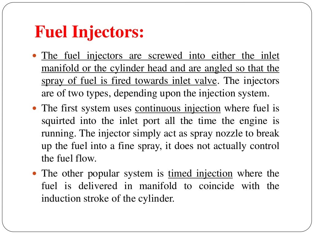 MULTIPOINT FUEL INJECTION SYSTEM