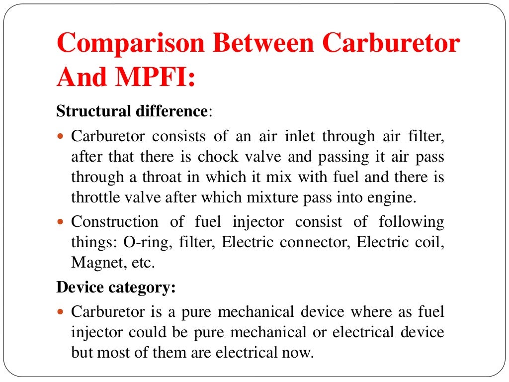 MULTIPOINT FUEL INJECTION SYSTEM