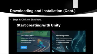 22
Downloading and Installation (Cont.)
• Step 3: Click on Start here.
 