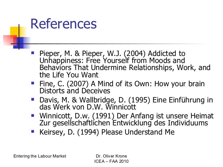 Icea Faa Entering The Labour Market - 