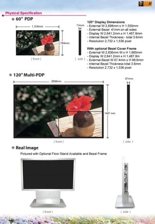 ICE AV 120 inch Plasma Display Wall