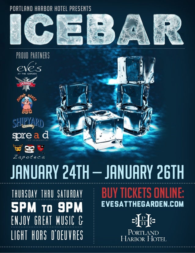 Ice Bar Flyer 2013