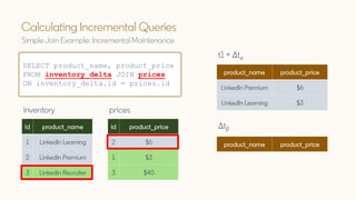 Incremental View Maintenance with Coral, DBT, and Iceberg | PDF