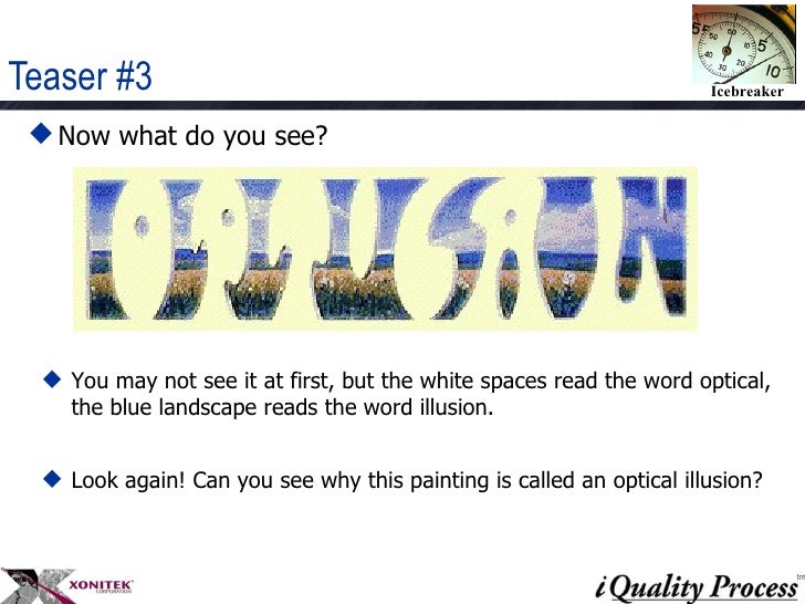 Ice breaker brain teasers