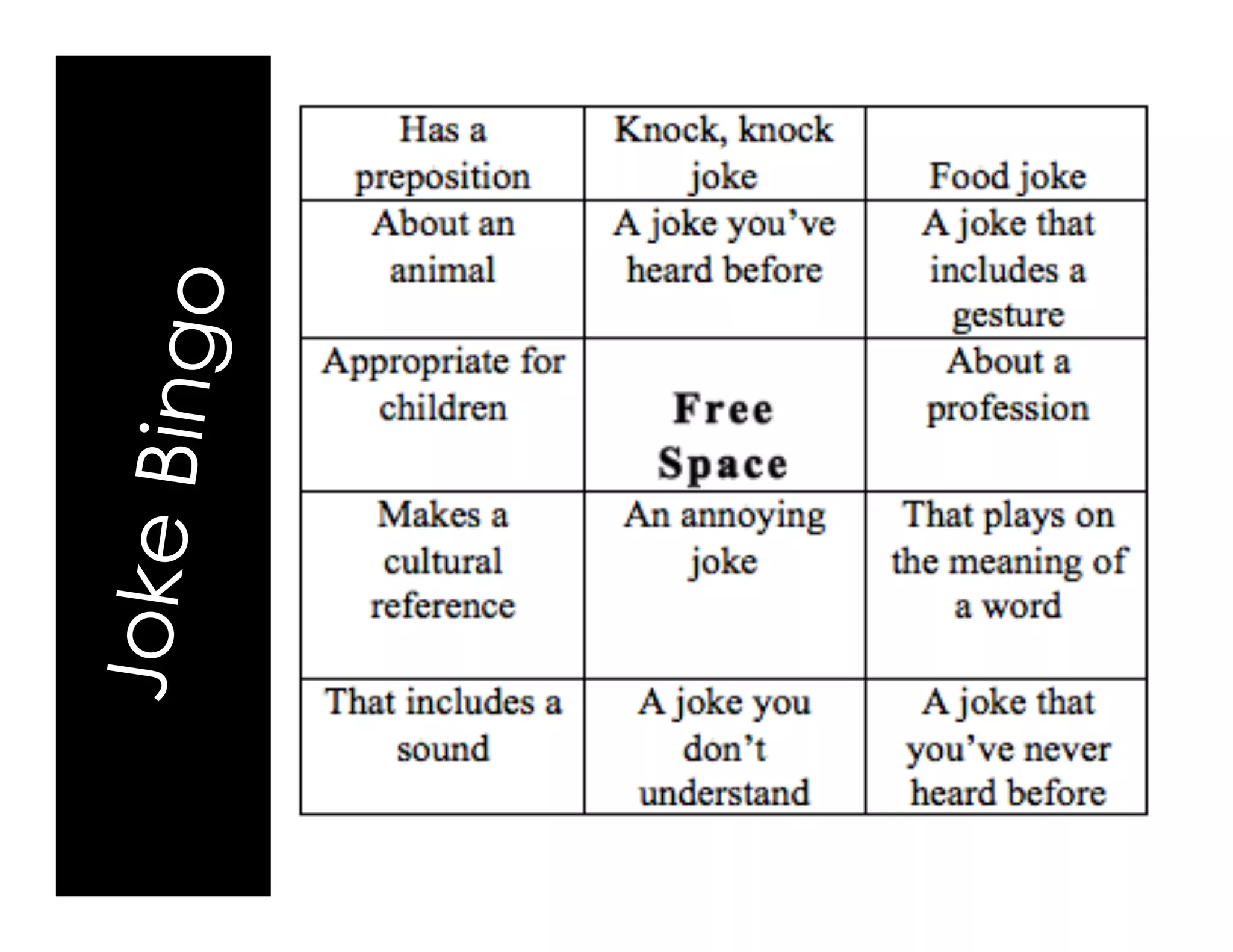 JokeBingo